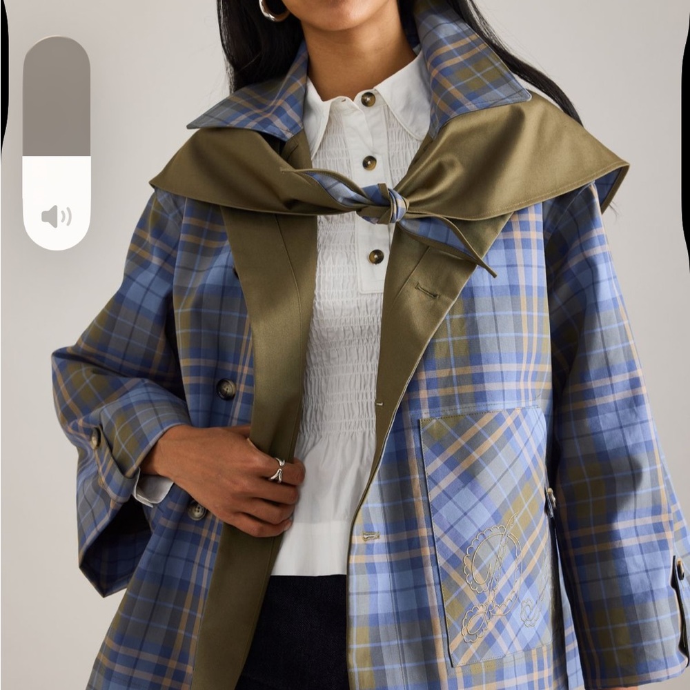 Damson Madder reversible Jerry trench coat US size 8 - Picture 2 of 4